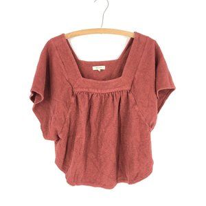 Madewell | Textured Peasant Blouse Sz L